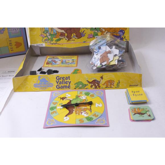 The Land Before Time, Great Valley Game, Pressman, Dinosaurs, Board Game - Picture 2 of 5